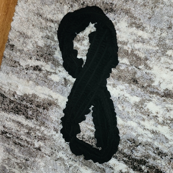 Accessories - Black Knitted Infinity Scarf